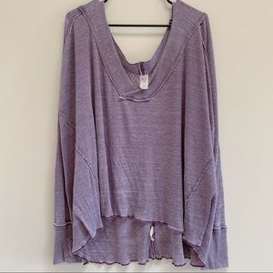 Free People Washed Purple Thermal
